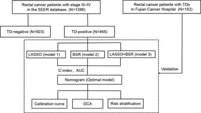 Prognostic Nomogram for Rectal Cancer Patients With Tumor Deposits